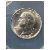 1969-D US WASHINGTON QUARTER ANACS MS66