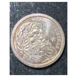 1 TROY OZ .999 FINE SILVER 2022 MERRY CHRISTMAS ROUND