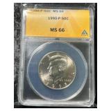1995 US KENNEDY HALF DOLLAR ANACS MS66