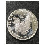 HALF TROY OZ .999 FINE SILVER AMERICAN EAGLE ROUND