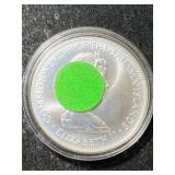 1975 BAHAMAS $5 STERLING SILVER ROUND IN AIRTITE