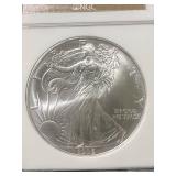 1995 AMERICAN SILVER EAGLE NGC MS69