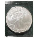 2004 AMERICAN SILVER EAGLE 1 TROY OZ .999 FINE SILVER IN CASE
