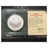 2008 AMERICAN SILVER EAGLE 1 TROY OZ .999 FINE SILVER IN CASE