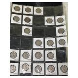 PAGE OF 21 US JEFFERSON NICKELS 1945-1955