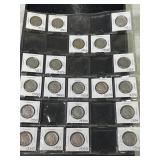 PAGE OF 20 US BUFFALO NICKELS 1923-1936