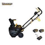 $339 Yardworks  20" 40-Volt Single-Stage Brushless Cordless Snow Blower