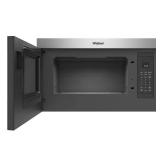 $679 Whirlpool Flush Built-In Design 1.1-cu ft 1000-Watt 30-in Over-the-Range Microwave with Sensor Cooking (Fingerprint Resistant Stainless Steel)