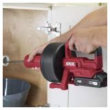 $125 SKIL  20-Volt Cordless Power Snake Drain Cleaner Kit