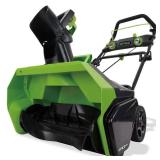 $329 Greenworks 40-Volt 20-in Single-Stage with Auger Assistance Cordless Electric Snow Blower (Battery Included)