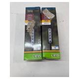 2 PACK Patriot Lighting  Black Integrated LED Solar Address Sign Light