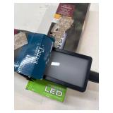 2 PACK Patriot Lighting  Black Integrated LED Solar Address Sign Light