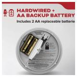 2 PACK Kidde  Direct Wire AA Battery Backup Photoelectric Smoke Detector