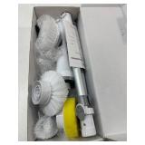 Lefree Electric Spin Scrubber, Electric Scrubber for Cleaning with 6 Replaceable Brush Heads, 2 Adjustable Speeds, 3 Adjustable Angles,Power Battery Upgrade, Portable for Cleaning Tile, Floor,Tub,Car