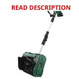 $199 Masterforce  12" 20-Volt Cordless Snow Shovel