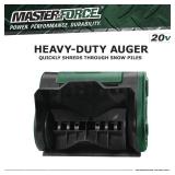 $199 Masterforce  12" 20-Volt Cordless Snow Shovel