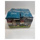 4 pack Patriot Lighting  Solar Integrated LED Copper Metal Cage Lantern Landscape Light
