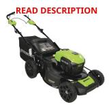 $399 Greenworks  21" 40-Volt Cordless Brushless Self-Propelled Lawn Mower