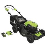 $399 Greenworks  21" 40-Volt Cordless Brushless Self-Propelled Lawn Mower
