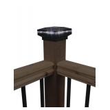 6 Pack! Patriot Lighting  Solar Integrated LED Lamar Post Cap Landscape Light