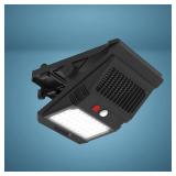 Patriot Lighting  Black Clip Mount Solar Dusk to Dawn LED Motion Sensor Outdoor Security Flood Light with Bug Zapper