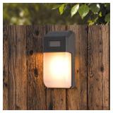 Patriot Lighting  Black Solar Powered LED Outdoor Security Wall Pack