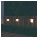 Patriot Lighting  Black Solar Powered LED Outdoor Security Wall Pack