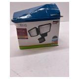 Patriot Lighting  Solar-Powered Dual-Head 180  Motion Sensing LED Black Outdoor Security Flood Light