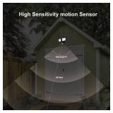 Patriot Lighting  Solar-Powered Dual-Head 180  Motion Sensing LED Black Outdoor Security Flood Light