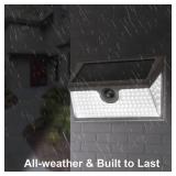 2 PACK! Patriot Lighting  Solar-Powered 120  Motion Sensing LED Bronze 2000 Lumen Outdoor Security Wall Pack
