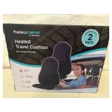 2pk Heated Travel Cushions