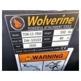 Unused 2026 WOLVERINE Track Duty Bucket TDB-11-78W CE