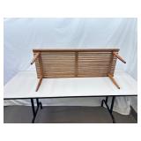 Mid Century Modern Slat Bench/Coffee Table