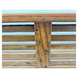 Mid Century Modern Slat Bench/Coffee Table