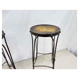 Pair of Antique Iron Bistro Stools