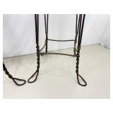 Pair of Antique Iron Bistro Stools