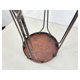 Pair of Antique Iron Bistro Stools