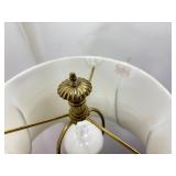 Vintage Mid Century MINT Solid Brass Hollywood Regency Stiffel Tabled Floor Lamp