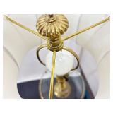Vintage Mid Century MINT Solid Brass Hollywood Regency Stiffel Tabled Floor Lamp