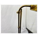 Vintage Art Deco Solid Brass Clamshell Floor Lamp