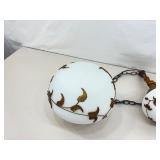 Vintage Cherub Figural Hanging Ceiling Lamp