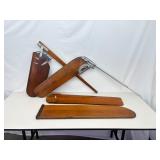 2 Vintage Sailboat Rudders and Keel Sets