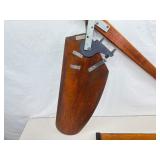 2 Vintage Sailboat Rudders and Keel Sets