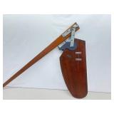 2 Vintage Sailboat Rudders and Keel Sets