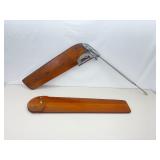 2 Vintage Sailboat Rudders and Keel Sets