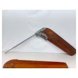 2 Vintage Sailboat Rudders and Keel Sets