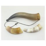 Lot of 3 Authentic Bovine Horns
