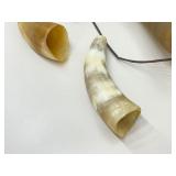 Lot of 3 Authentic Bovine Horns