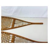 Pair of Vintage Wood, Sinews, and Leather Snowcraft Show Shoes