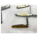 Lot of 9 Vintage Pocket Knives